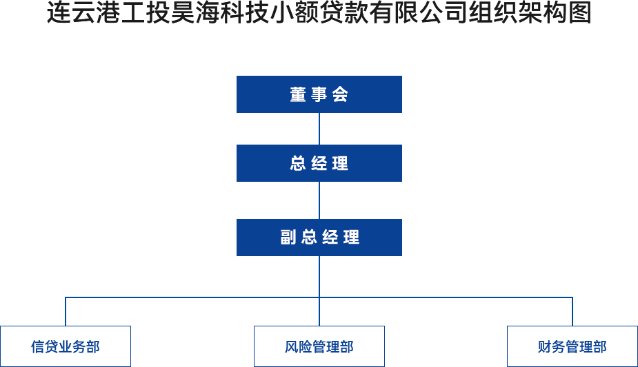 金融板塊-連云港工投昊?？萍夹☆~貸款有限公司組織架構圖